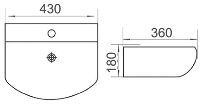 MINTY-II Wall Hung Basin