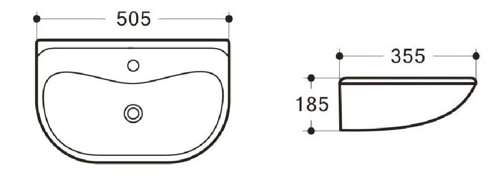 MOBI Wall Hung Basin