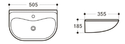 MOBI Wall Hung Basin