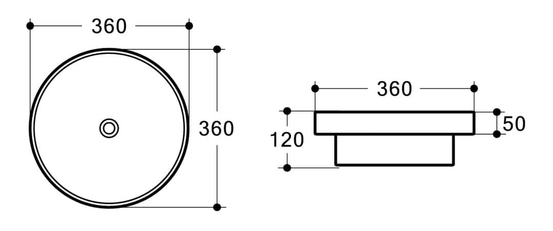 JESS Half Insert Basin