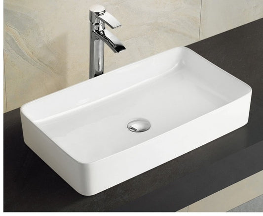 DIOR-II Above Counter Basin - In Gloss White/Matte White/ Matte Black