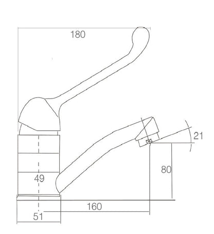 MOBI CARE Swivel Basin Mixer  Bathroom Basin Mixer
