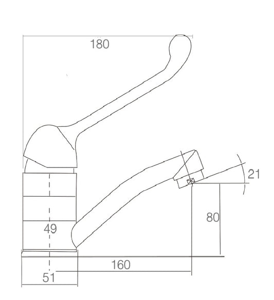 MOBI CARE Swivel Basin Mixer