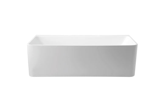 STELLA Free Standing Square Back to Wall Bathub - 2 Sizes (1500mm,1705mm)