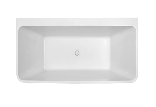 STELLA Free Standing Square Back to Wall Bathub - 2 Sizes (1500mm,1705mm)