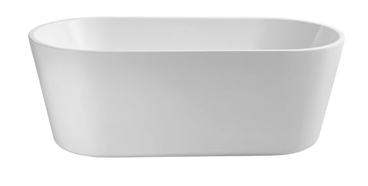 VIVO Free Standing Gloss Bath Tub - Matte white/Gloss white - 3 Sizes