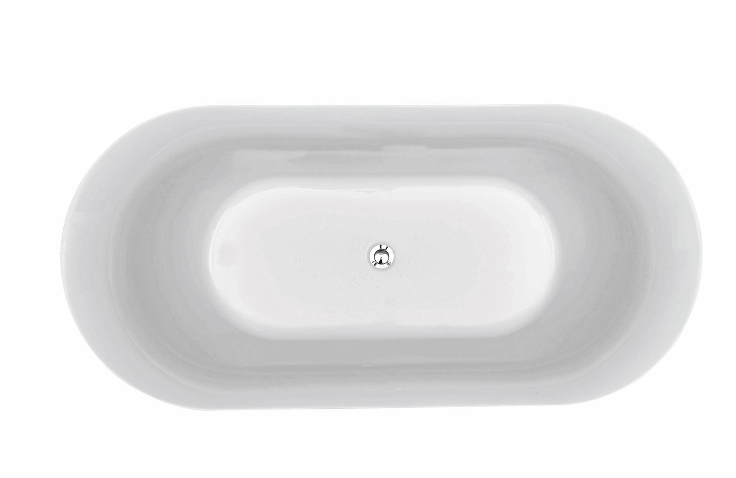 SORRENTO Free Standing Oval bath tub - in 2 Sizes (1600mm, 1800mm)