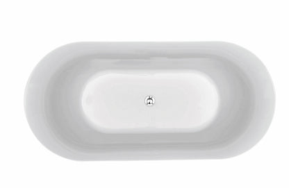 SORRENTO Free Standing Oval bath tub - in 2 Sizes (1600mm, 1800mm)