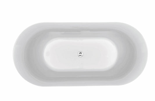 SORRENTO Free Standing Oval bath tub - in 2 Sizes (1600mm, 1800mm)