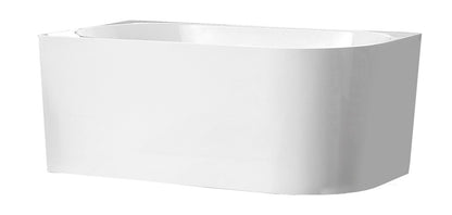 BONDI Square Free Standing Back to Wall Bathtub - Right or Left Hand Side - in 2 Sizes (1485mm,1680mm)