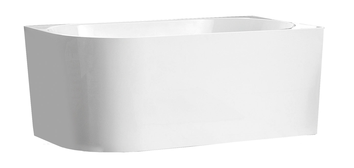 BONDI Square Free Standing Back to Wall Bathtub - Right or Left Hand Side - in 2 Sizes (1485mm,1680mm)