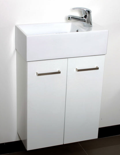 TINY - Wall Hung Vanity 500mm- Ceramic Top