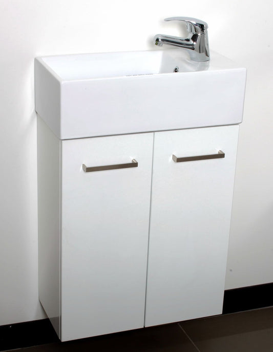 TINY - Wall Hung Vanity 500mm- Ceramic Top