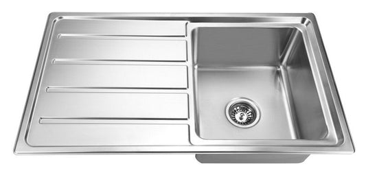 IMPACT Single Bowl Sink with Tap Hole and Drainer