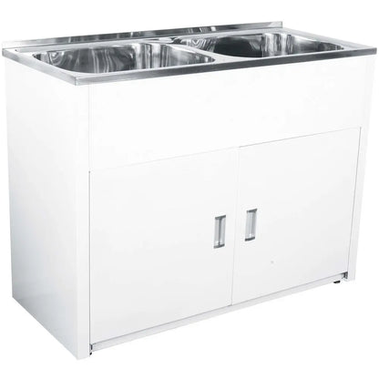 LAVASSA Double Bowl Laundry Trough and Cabinet 