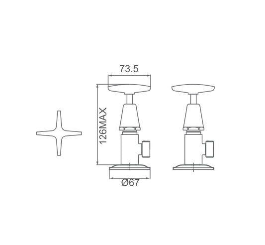 SEA STAR Washing Machine Taps