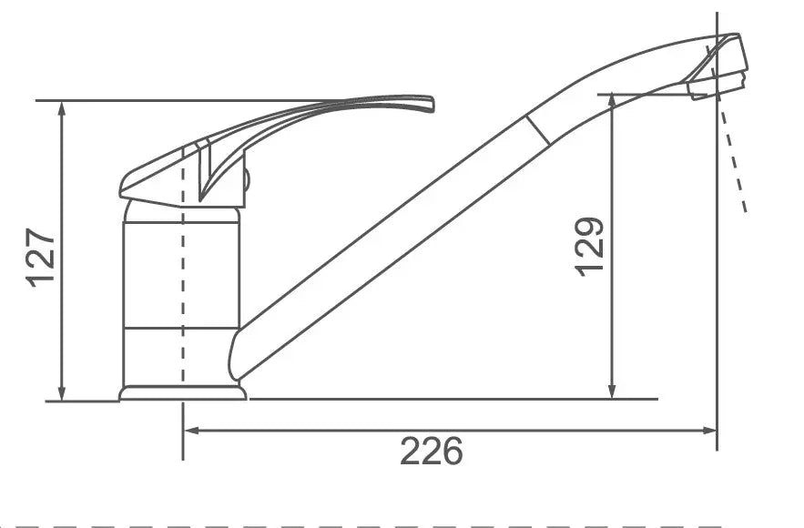 MOBI Kitchen Sink Mixer Single Lever 