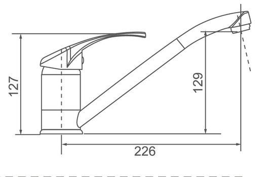 MOBI Kitchen Sink Mixer Single Lever