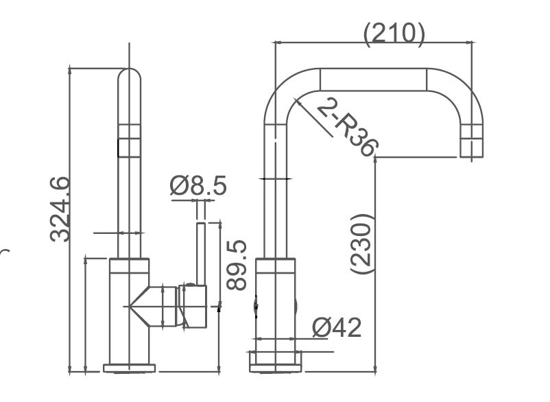 JAMIE Single Lever Kitchen Sink Mixer 