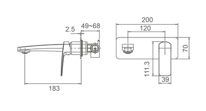 BRAVO-II Basin/Bath Set