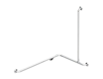 MOBI CARE L Shape with Extension Shower Rail  Shower