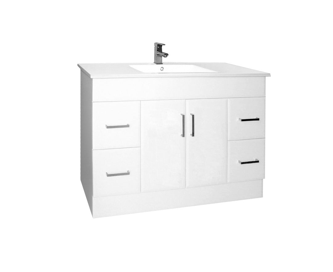 NOVO Freestanding Vanity - in 2 Sizes (900,1200mm) - Ceramic or Stone Top