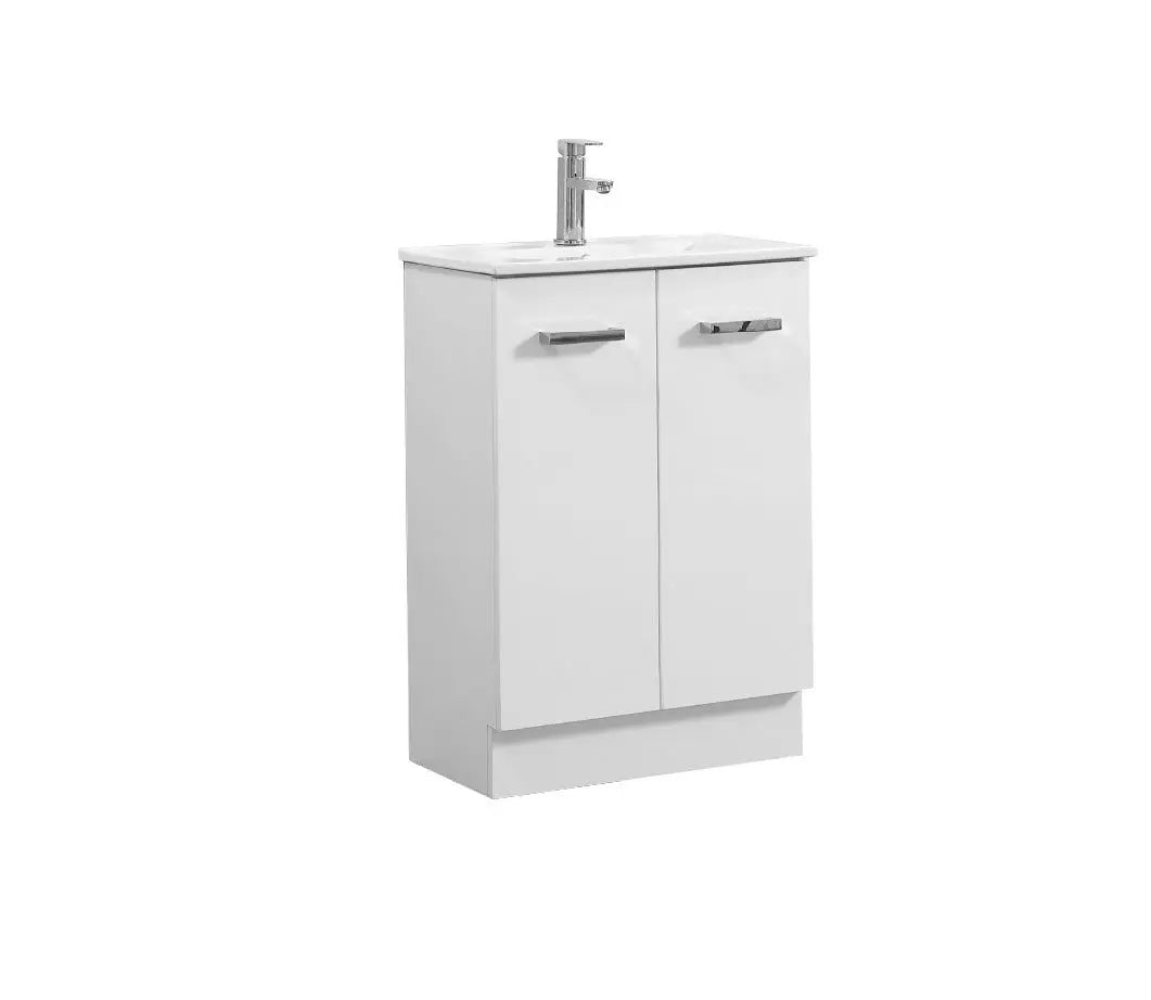 JUNIOR Vanity Free Standing 600mm with Ceramic Top 