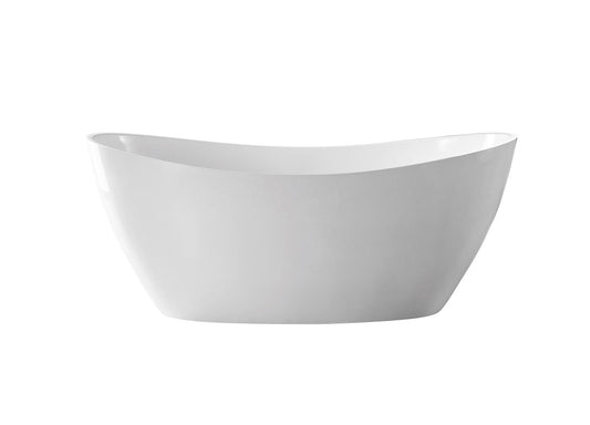 BRAVO Free Standing Bath Tub - Gloss white and Matte Black - in 2 Sizes (1490mm,1690mm)