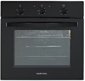 Carysil Built-In Black Oven 60cm - Black Glass Finish