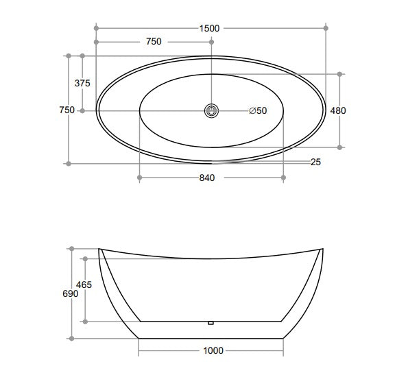 EVIE Freestanding Bathtub