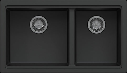 CARYSIL Maples Double Bowl Granite Kitchen Sink