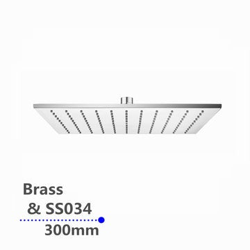 Square Rainfall Shower Head 300mm