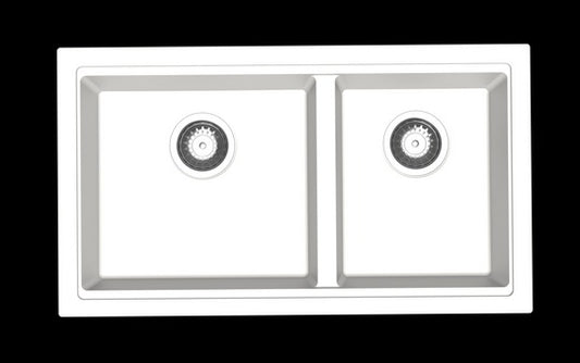 CARYSIL Maples Double Bowl Granite Kitchen Sink