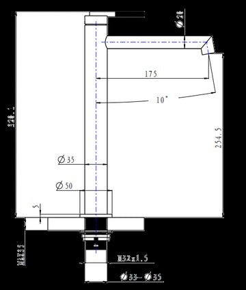 Caddence Series Tall Basin Mixer  Bathroom Basin Mixer