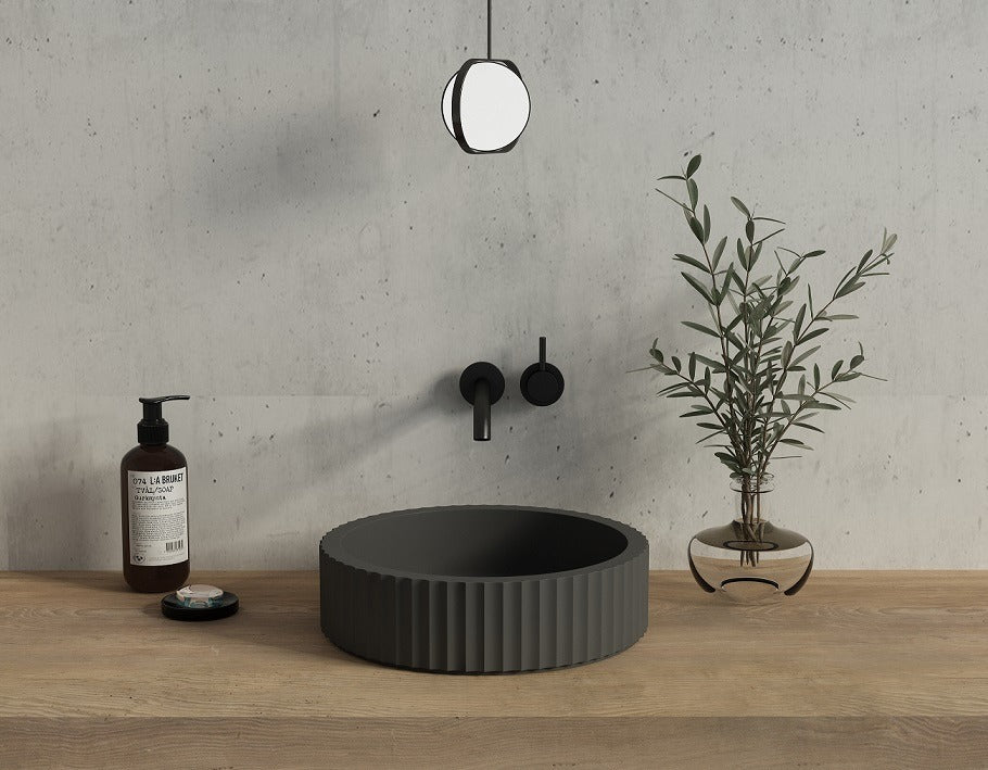 PIAZA Above Counter Basin - in Matte White , Matte Grey, Matte Black