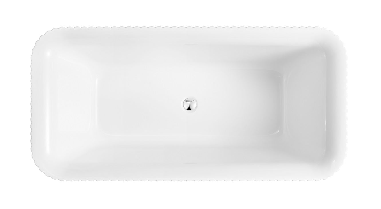 PIAZA Free Standing square Bath Tub -  Available in 2 Sizes