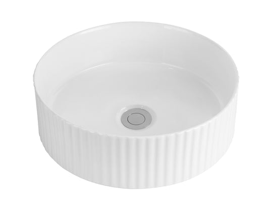 MONICA Above Counter Basin - in Gloss White and Matte White