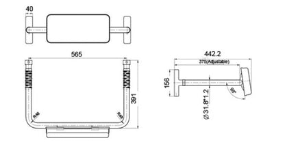 MOBI CARE Back Rest  Shower
