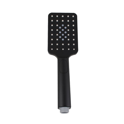 Square 3 Functions Black Rainfall Handheld Shower Head  Handheld Shower Head