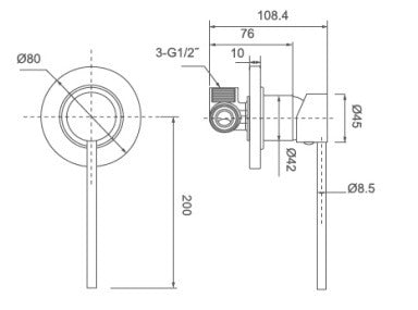 JESS CARE Shower Mixer  Shower Mixer
