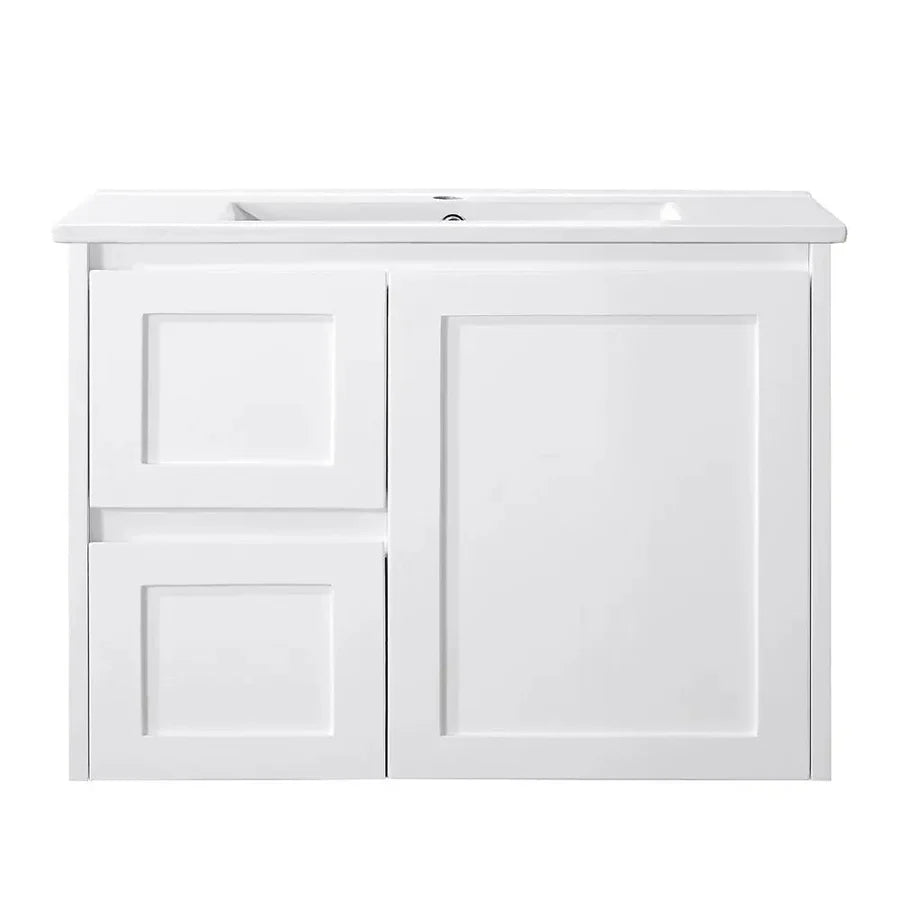 Luna Wall Hung Vanity - Gloss White 