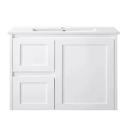 Luna Wall Hung Vanity - Gloss White 