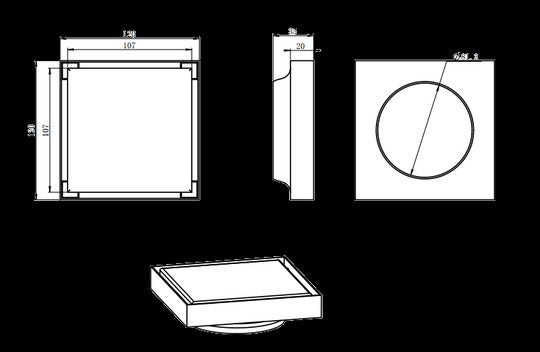 Shower Grate Floor Waste Drain Tile 