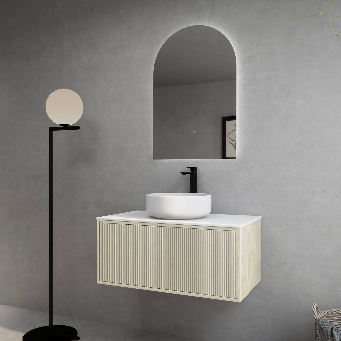 BELLEVUE Wall Hung Vanity - 2 Color's & 5 Sizes Available