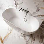 LAMONT Back to Wall Bathtub - 2 Sizes Available.
