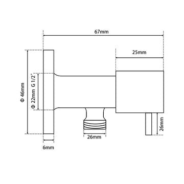 Round 1/4 Turn Washing Machine Tap  Accessories