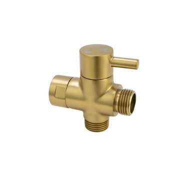 Bathroom Solid Brass Brushed Yellow Gold Toilet Bidet Spray Diverter Only