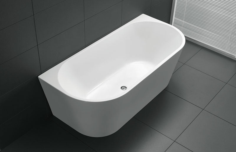 ATLANTA Back to Wall Bathtub - in 3 Sizes (1400,1500,1700mm)