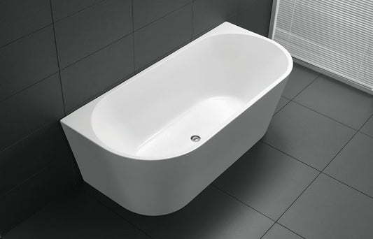 ATLANTA Back to Wall Bathtub - in 3 Sizes (1400,1500,1700mm)