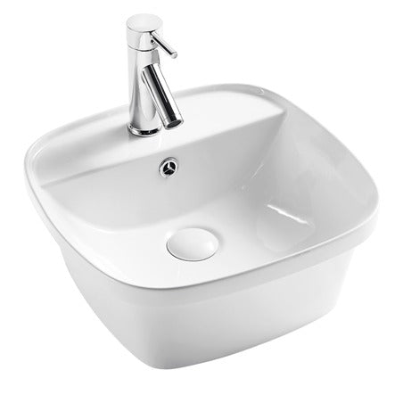 BA330 — Unique Curved Square design Drop-in Basin
